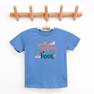 Goodbye School Hello Pool Youth Short Sleeve Graphic Tee