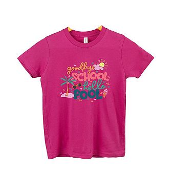 Goodbye School Hello Pool Youth Short Sleeve Graphic Tee