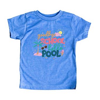 Goodbye School Hello Pool Youth Short Sleeve Graphic Tee