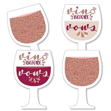 Big Dot Of Happiness Vino Before Vows - Decorations Diy Winery Party Essentials - 20 Ct