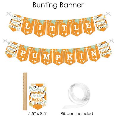 Big Dot Of Happiness Little Pumpkin Birthday Or Baby Shower Banner Decor Kit Fundle Bundle