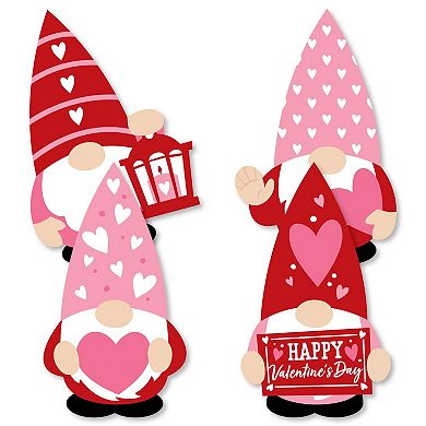 Big Dot Of Happiness Valentine Gnomes - Decor Diy Valentine’s Day Party Essentials - 20 Ct