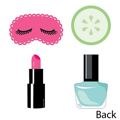 Big Dot Of Happiness Spa Day - Decorations Diy Girls Makeup Party Essentials - 20 Ct