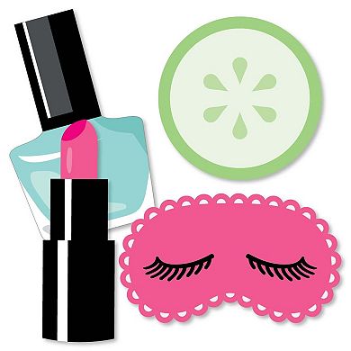 Big Dot Of Happiness Spa Day - Decorations Diy Girls Makeup Party Essentials - 20 Ct