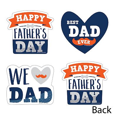 Big Dot Of Happiness Happy Father's Day - Decor Diy We Love Dad Party Essentials - Set Of 20