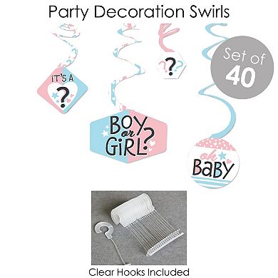 Big Dot Of Happiness Baby Gender Reveal Team Boy Or Girl Party Banner Decor Kit Fundle Bundle