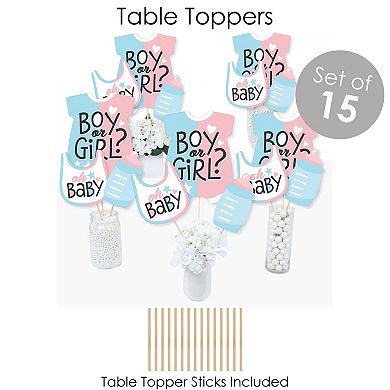 Big Dot Of Happiness Baby Gender Reveal Team Boy Or Girl Party Banner Decor Kit Fundle Bundle