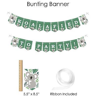 Big Dot Of Happiness Koala Cutie Birthday Party & Baby Shower Banner Decoration Fundle Bundle