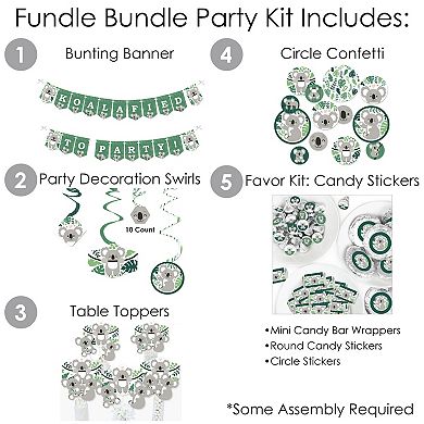 Big Dot Of Happiness Koala Cutie Birthday Party & Baby Shower Banner Decoration Fundle Bundle