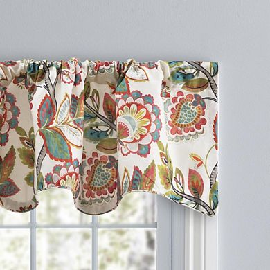 Wynette Lined Scallop 3" Rod Pocket Valances For Windows