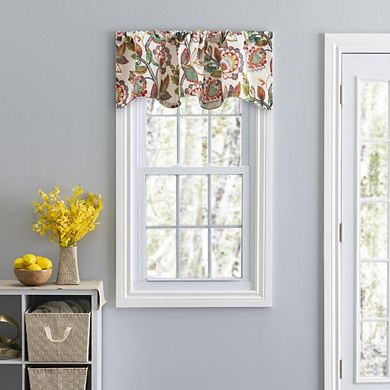 Wynette Lined Scallop 3" Rod Pocket Valances For Windows