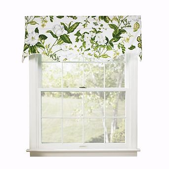 Wynette Lined Scallop 3" Rod Pocket Valances For Windows