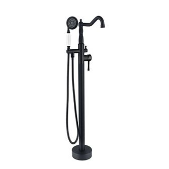 Casainc Freestanding Bathtub Faucet Tub Filler Floor Mounted Hand Shower Mixer