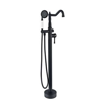 Casainc Freestanding Bathtub Faucet Tub Filler Floor Mounted Hand Shower Mixer