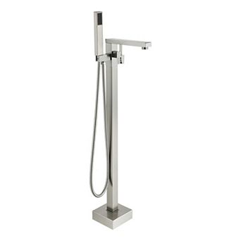 Casainc 1 Handle Freestanding Floor Mount Tub Faucet Bathtub Filler &hand Shower