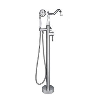 Casainc Freestanding Bathtub Faucet Tub Filler Floor Mounted Hand Shower Mixer