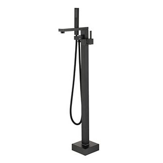 Casainc 1 Handle Freestanding Floor Mount Tub Faucet Bathtub Filler &hand Shower