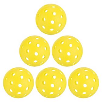 Outdoor Pickleball Balls, 40 Holes Pickleball 6 pc Pickleball Balls For Amateurs