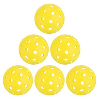 Outdoor Pickleball Balls, 40 Holes Pickleball 6 pc Pickleball Balls For Amateurs