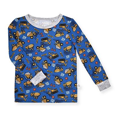 Sleep On It Toddler Boys 2-piece Super Soft Jersey Snug-fit Pajama Set With Matching Socks