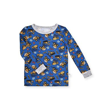 Sleep On It Toddler Boys 2-piece Super Soft Jersey Snug-fit Pajama Set With Matching Socks