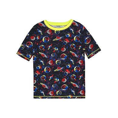 Sleep On It Boys 2-Piece Super Soft Jersey Snug-Fit Pajama Top and Pajama Shorts Set - Toddler