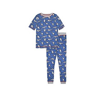 Sleep On It Boys 2 pc Super Soft Jersey Snug-Fit Pajama Top and Pajama Shorts Set - Toddler