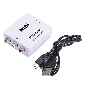 Mini Composite Av Cvbs 3rca To Hdmi Video Converter Adapter