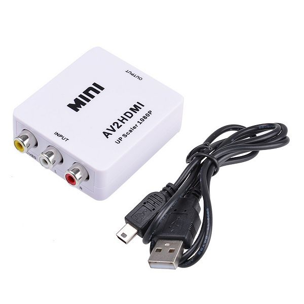 Mini Composite Av Cvbs 3rca To Hdmi Video Converter Adapter