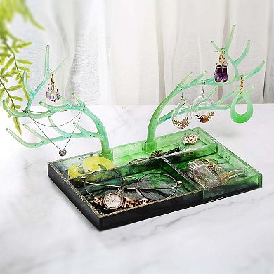 Antlers Tree Branch Tray Jewelry Displayed Organizer Mold