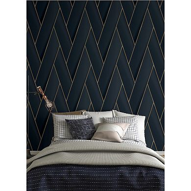 Brewster Home Fashions Manfred Modern Herringbone Wallpaper