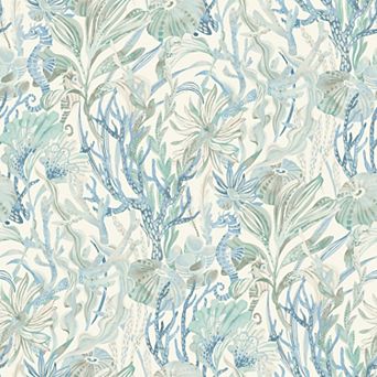 Brewster Home Fashions Kelp Garden Tropical Reef Wallpaper
