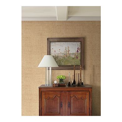 Brewster Home Fashions Caviar Beige Basketweave Wallpaper