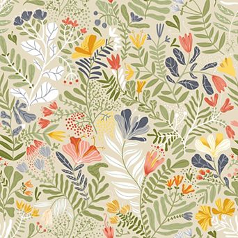 Brewster Home Fashions Brittsommar Woodland Floral Wallpaper
