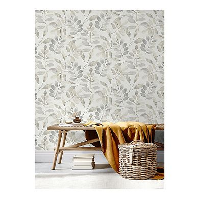 Brewster Home Fashions Pinnate Blush Leaves Wallpaper