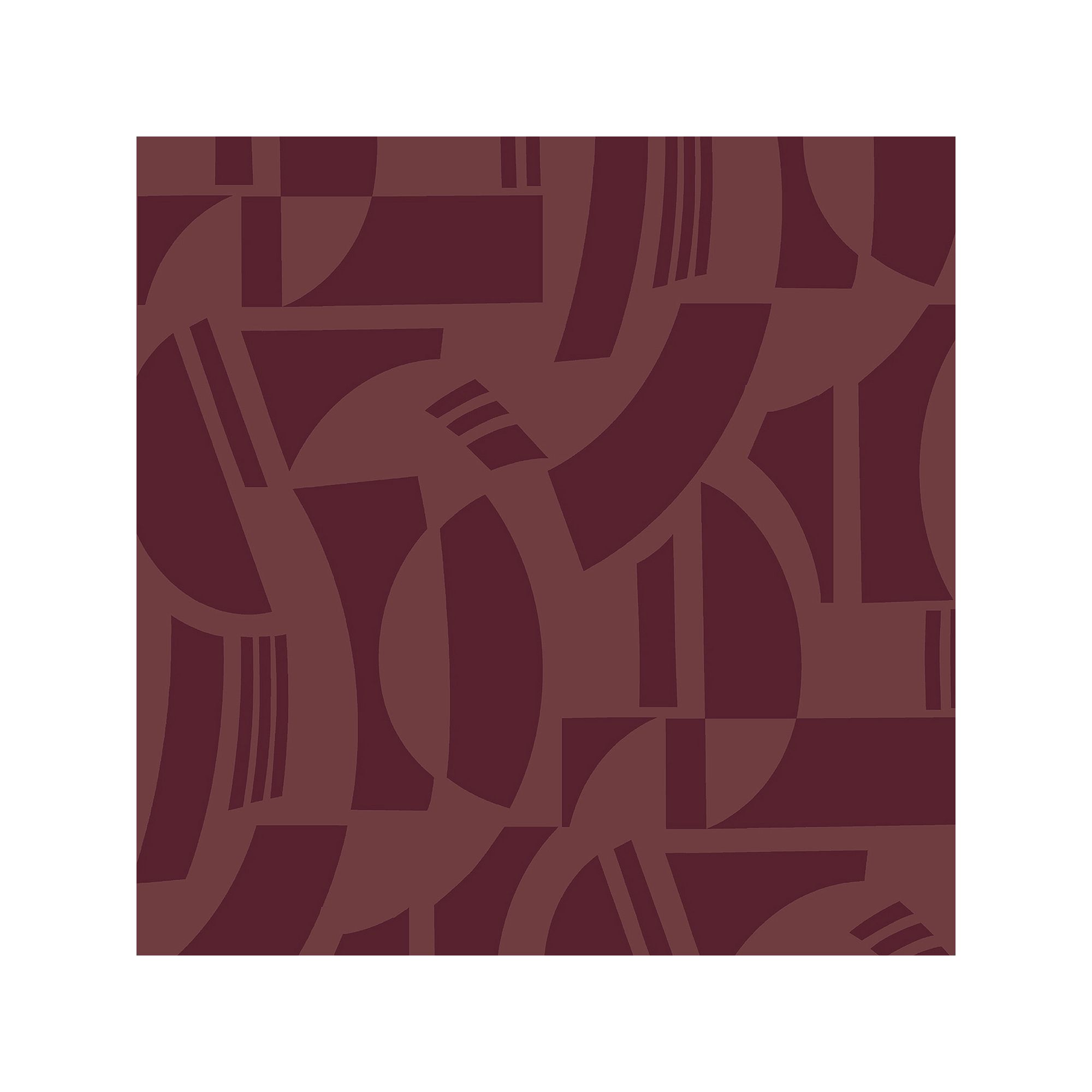 Brewster Home Fashions Carter Geometric Flock Wallpaper, Red