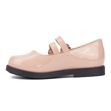 Olivia Miller Lovely Nite Toddler Girls' Rhinestone Heart Flats