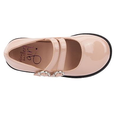 Olivia Miller Lovely Nite Toddler Girls' Rhinestone Heart Flats