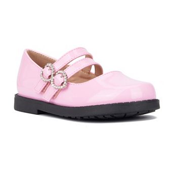 Olivia Miller Lovely Nite Toddler Girls' Rhinestone Heart Flats