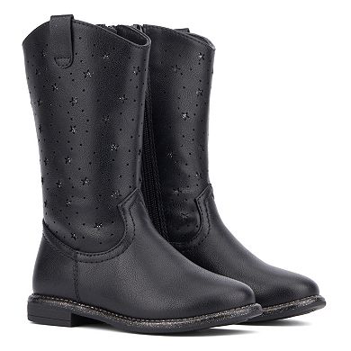 Olivia Miller Star Laser Cut Toddler Girls' Boots