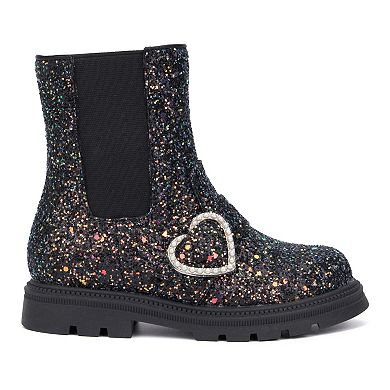 Olivia Miller Glitter Toddler Girls' Chelsea Boots