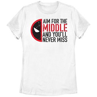Juniors' Marvel Deadpool and Wolverine Aim for the Middle Graphic Tee