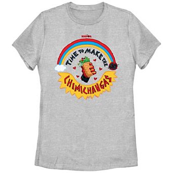 Juniors' Marvel Deadpool and Wolverine Chimichangas Graphic Tee