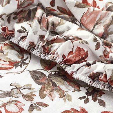 No. 918 Alvina Floral Print Stretch Fit Elastic Dining Chair Cover Pair