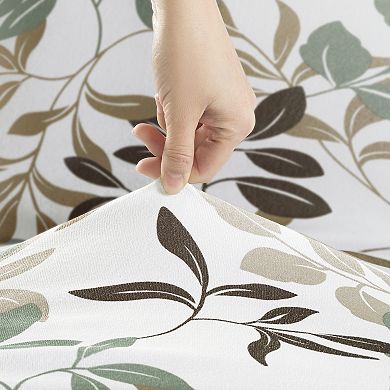 No. 918 Hillsboro Botanical Print Stretch Fit Elastic Dining Chair Cover Pair