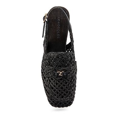 Aerosoles Santiago Women's Raffia Heeled Loafers