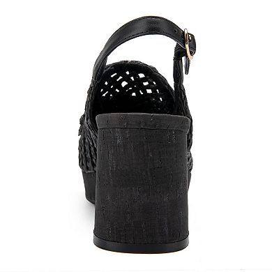 Aerosoles Santiago Women's Raffia Heeled Loafers