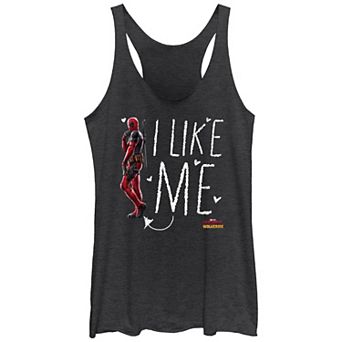 Juniors' Marvel Deadpool And Wolverine I Like Me Graphic Racerback Tank Top