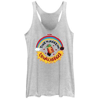 Juniors' Marvel Deadpool And Wolverine Chimichangas Graphic Racerback Tank Top