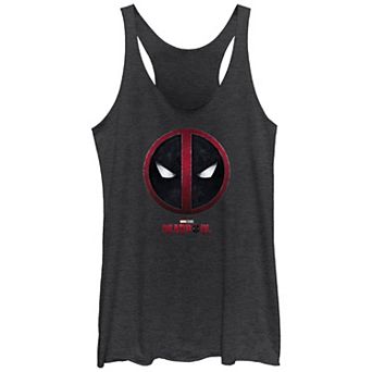 Juniors' Marvel Deadpool And Wolverine Emblem Graphic Racerback Tank Top